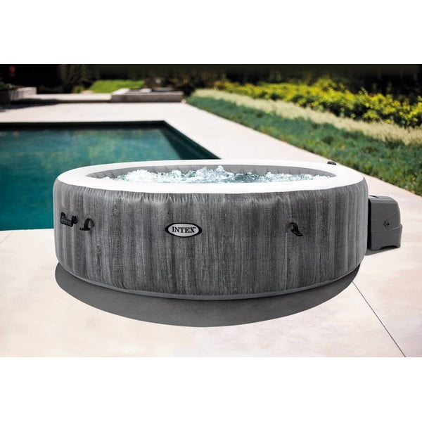 Jacuzzi dmuchane dla 6 osób ø 216 cm głębokość 71 cm Bubble Greywood Deluxe 6 AP – Intex-image-2