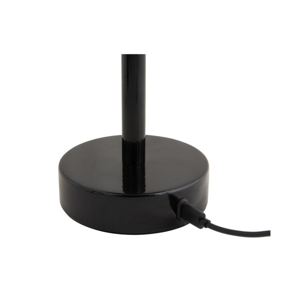 Czarna lampa stołowa LED z metalowym kloszem (wysokość 24,5 cm) James – Leitmotiv-image-4