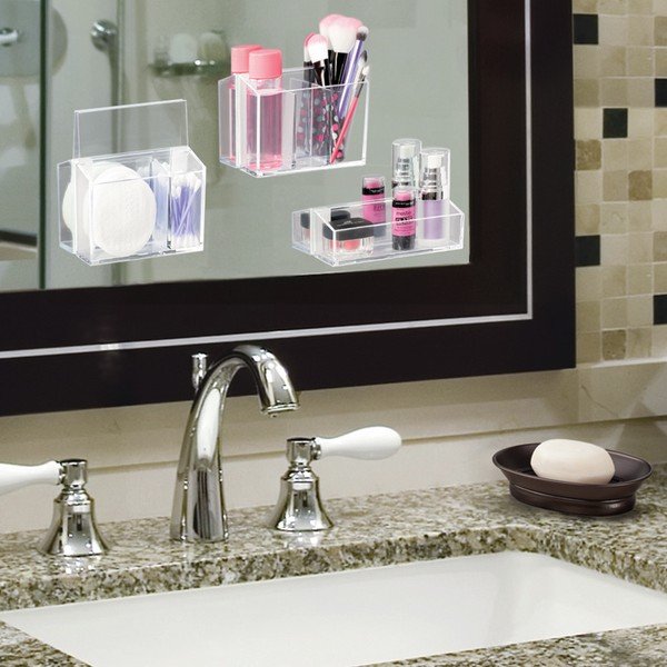 Zestaw 3 organizerów InterDesign Affix Vanity-image-1