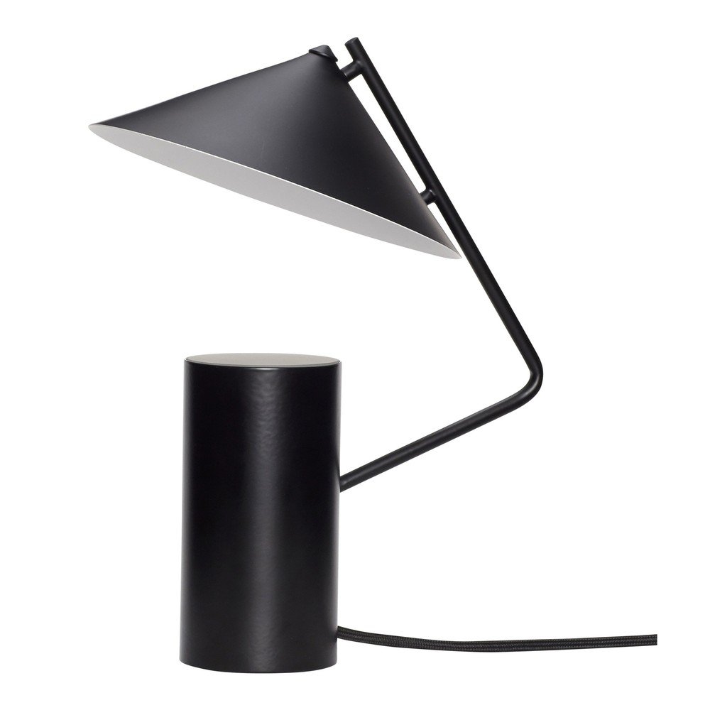Czarna metalowa lampa stołowa (wysokość 32 cm) Sen – Hübsch