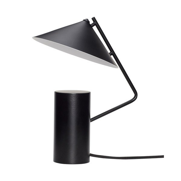 Czarna metalowa lampa stołowa (wysokość 32 cm) Sen – Hübsch