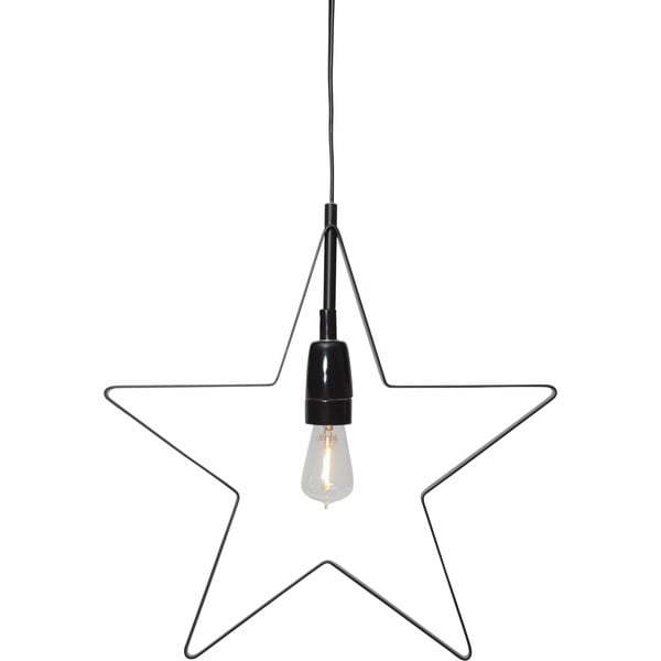 Czarna dekoracja świetlna ze świątecznym motywem Orbit – Star Trading