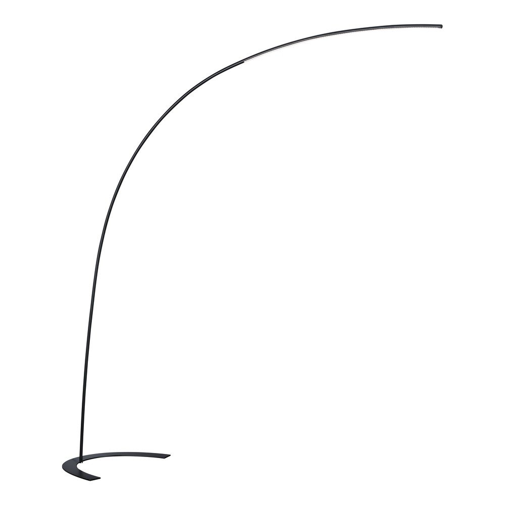 Ciemnobrązowa lampa stojąca LED ze ściemniaczem (wysokość 210 cm) Shanghai – Trio