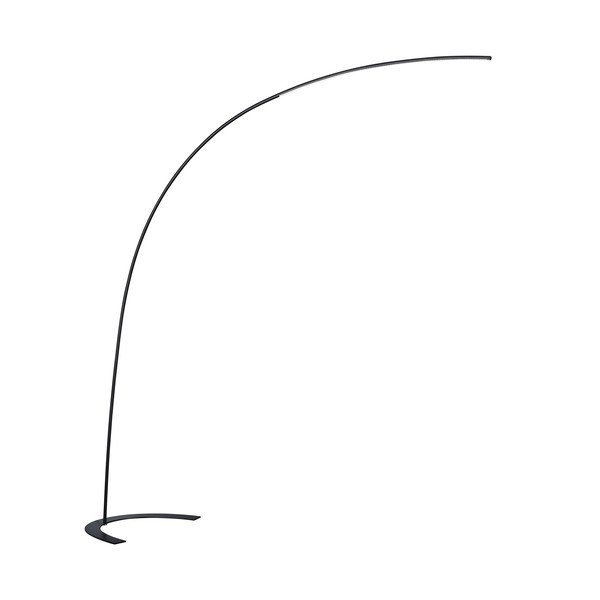 Ciemnobrązowa lampa stojąca LED ze ściemniaczem (wysokość 210 cm) Shanghai – Trio
