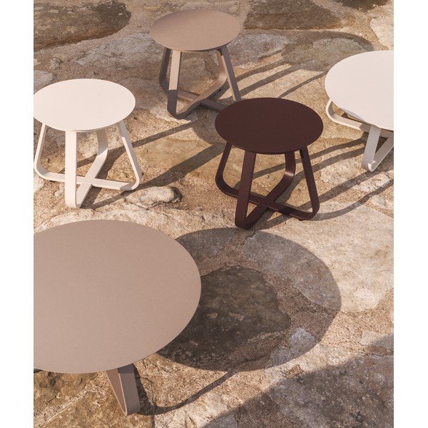 Metalowy okrągły stolik ogrodowy ø 48 cm Tamaris – Kave Home-image-3