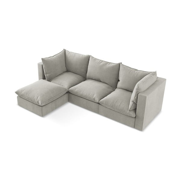 Jasnoszary narożnik (lewostronny/z szezlongiem) Manao – Makamii-image-2