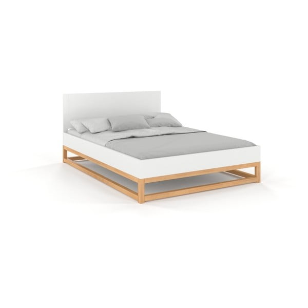 Łóżko 2-osobowe z litego drewna sosnowego SKANDICA Karin, 180x200 cm