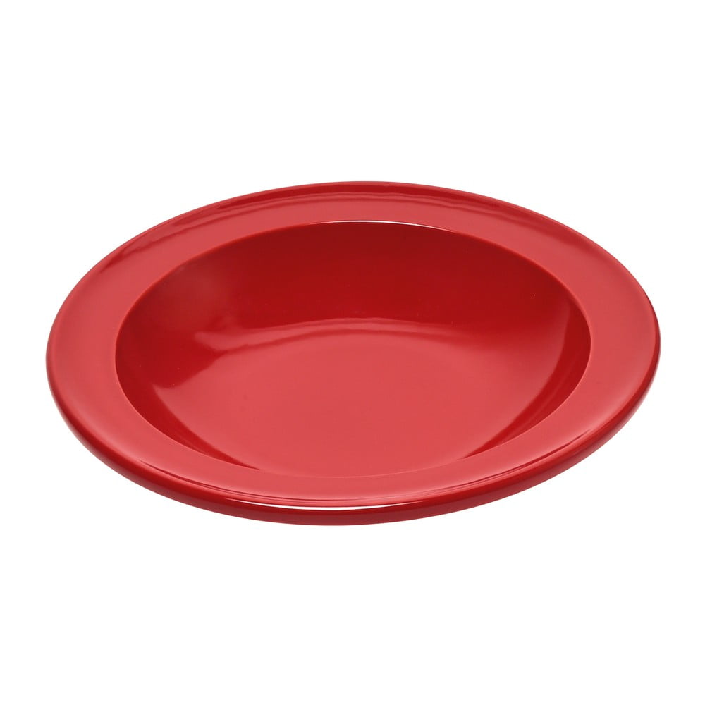 Czerwony ceramiczny głęboki talerz Emile Henry, ⌀ 22,5 cm