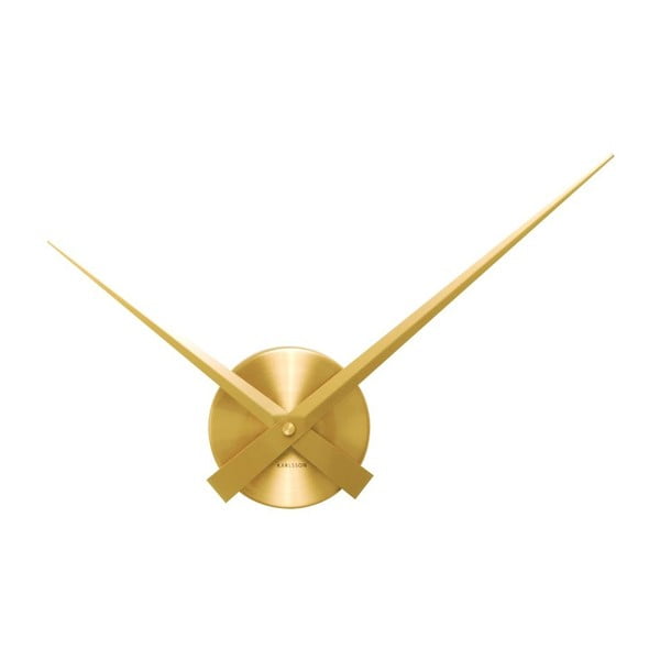 Złoty zegar scienny Present Time Mini