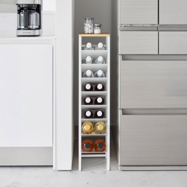 Biały metalowy regał na wino liczba butelek 16 20x88,5x19 cm Tower – YAMAZAKI-image-2