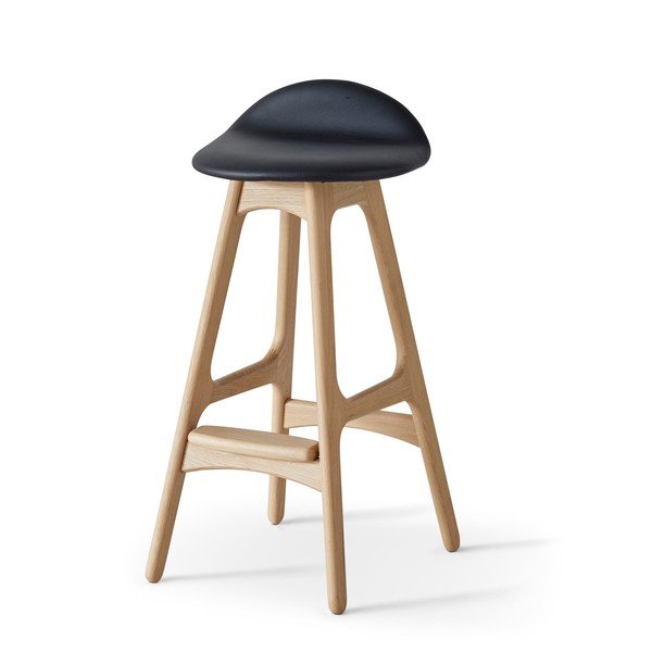 Skórzany hoker obrotowy 79 cm Buck – Hammel Furniture-image-3