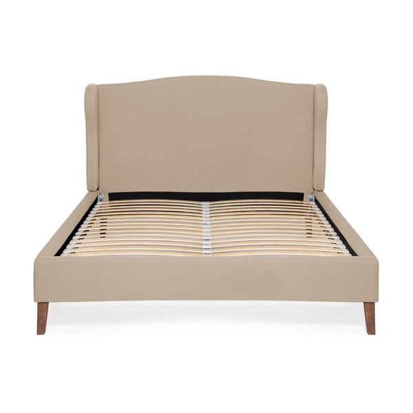 Beżowe łóżko Vivonita Windsor Linen, 200x180 cm