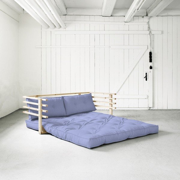 Sofa rozkładana Karup Funk Natural/Blue Breeze-image-1