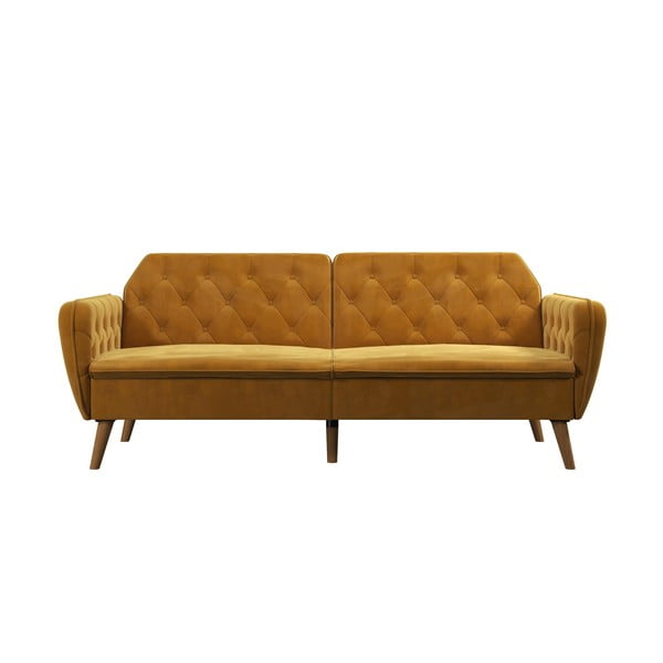 Żółta rozkładana sofa 211 cm Tallulah – Novogratz