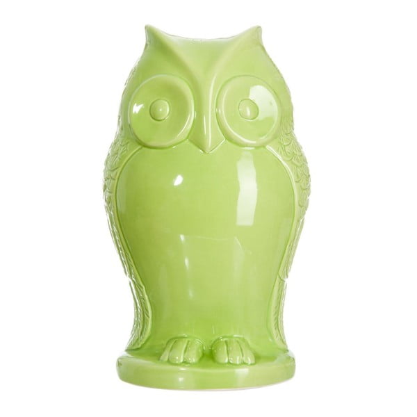 Skarbonka Green Owl, 15x13x26 cm