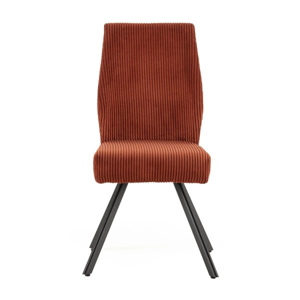 Pomarańczowe sztruksowe krzesła zestaw 2 szt. Anibal – Marckeric-image-2