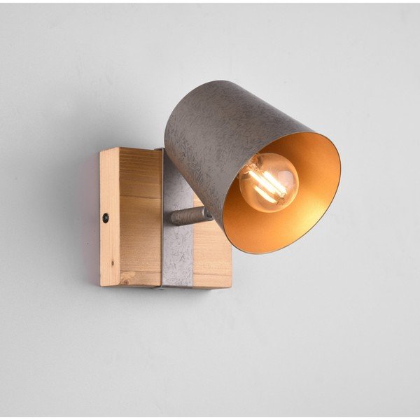 Ciemnoszaro-naturalna lampa punktowa Bell – Trio-image-2