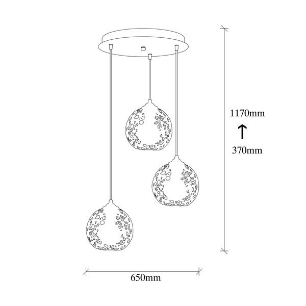 Czarna lampa wisząca ø 65 cm Fellini – Opviq lights-image-3