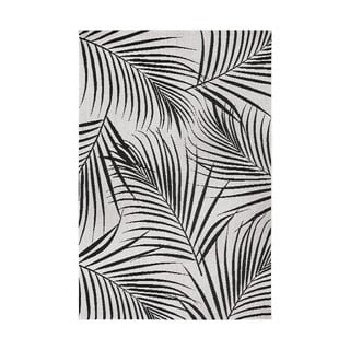 Czarno-szary dywan odpowiedni na zewnątrz Ragami Flora, 160x230 cm