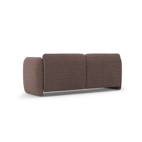 Brązowa sofa z tkaniny szenilowej 204 cm Georgia – Micadoni -image-3