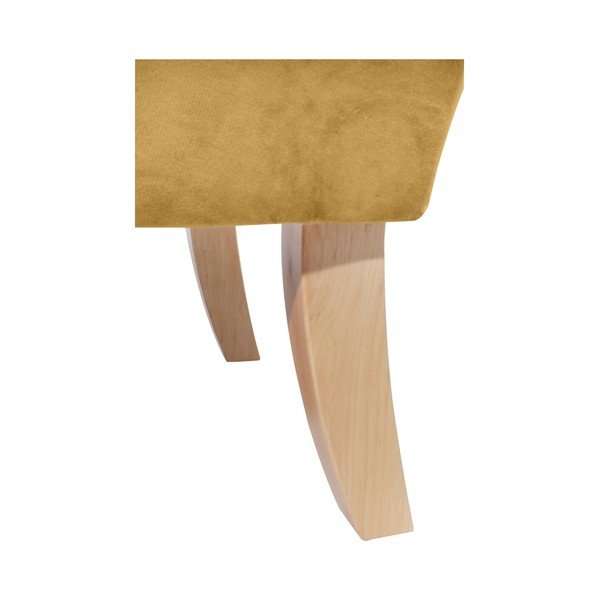 Żółty fotel Max Winzer Brandon Suede-image-1