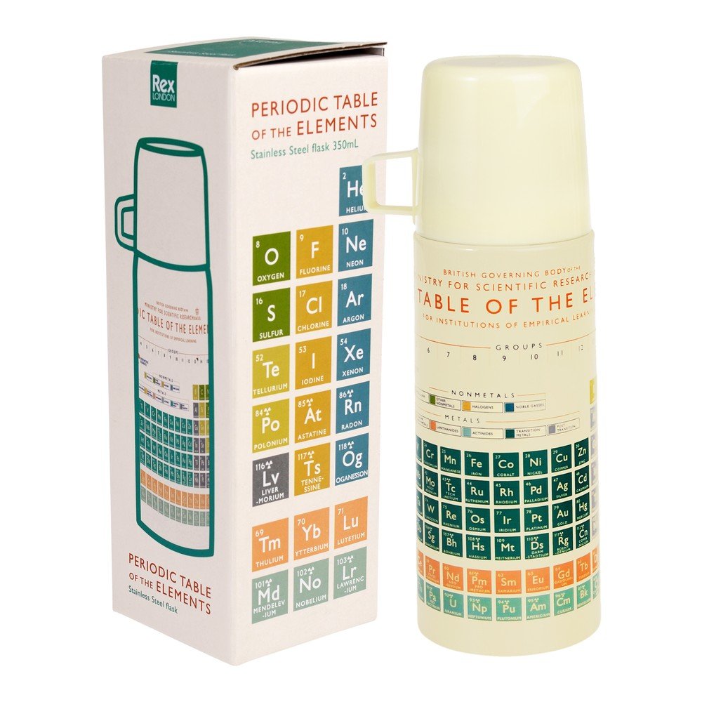 Kremowy termos dla dzieci 350 ml Periodic Table – Rex London (zdjęcie 8)