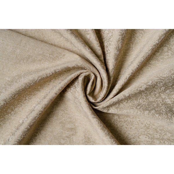 Beżowa zasłona żakardowa 140x260 cm Marciano – Mendola Fabrics-image-2