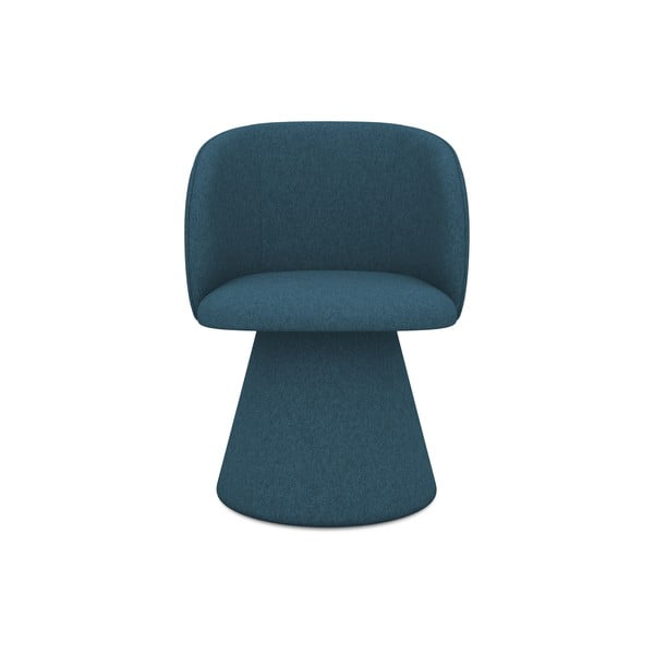 Niebieski tapicerowany fotel jadalniany Maia – Makamii-image-1