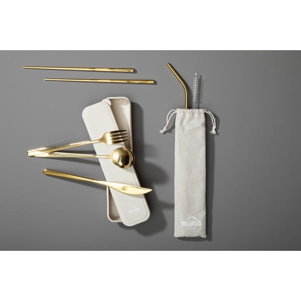 Sztućce ze stali nierdzewnej w kolorze złota 6 szt. Mimo – Premier Housewares-image-1