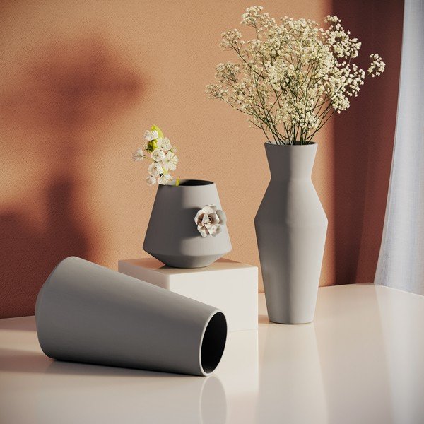 Kremowy ceramiczny wazon (wysokość 24 cm) Giara – Restilo-image-2