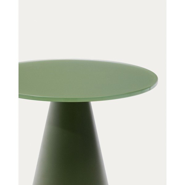 Okrągły stolik ze szklanym blatem ø 30 cm Wilshire – Kave Home-image-3