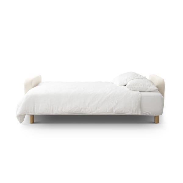 Kremowa rozkładana sofa ze schowkiem 231 cm Elen – Micadoni -image-4