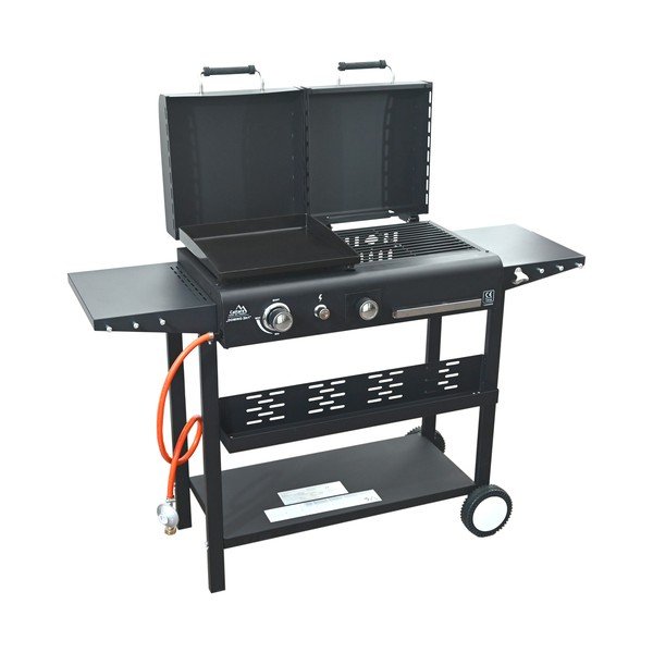 Grill gazowy/na węgiel drzewny Domino 2in1 – Cattara-image-1