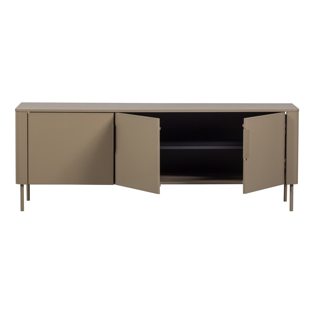 Szarobrązowa szafka pod TV z litego drewna sosnowego 154x56x44 cm Gunnar – WOOOD (zdjęcie 9)