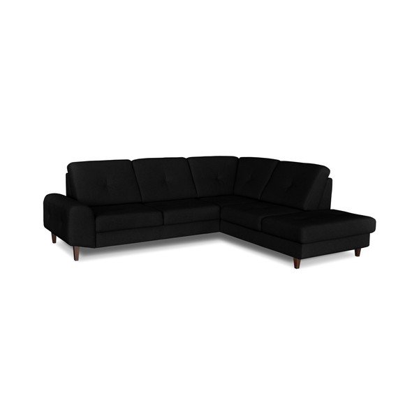 Czarny rozkładany narożnik prawostronny Windsor  & Co. Sofas Beta-image-2