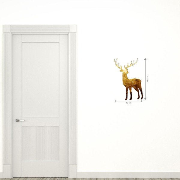 Naklejka świąteczna Ambiance Deer Origami-image-2