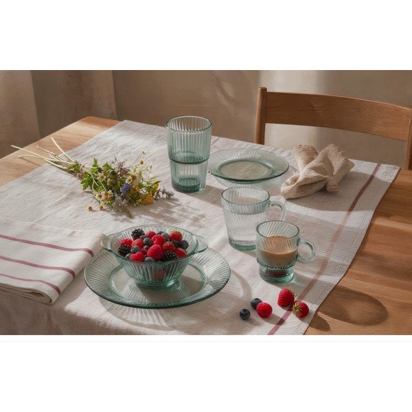 Zielony szklany talerz deserowy ø 21 cm Verde – Orion-image-1