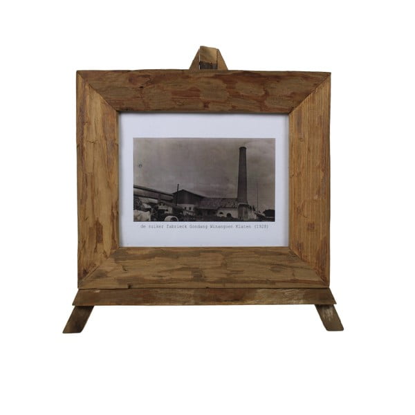 Ramka na zdjęcia z drewna tekowego HSM Collection Nesia, 43 x 36 cm