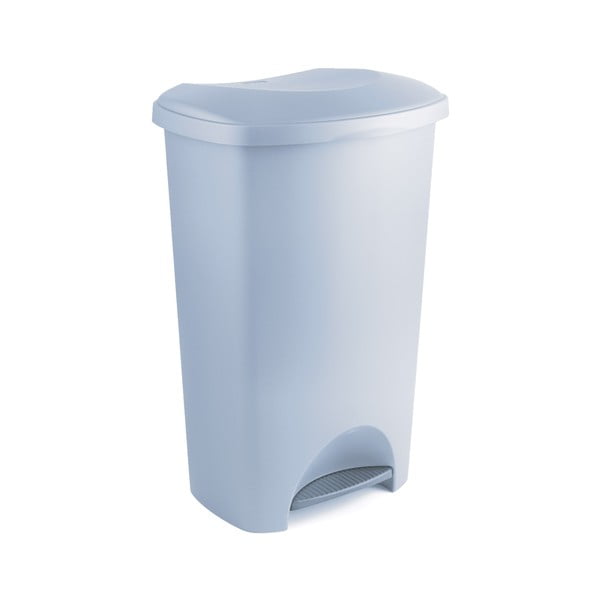 Szary kosz na śmieci na pedał z tworzywa z recyklingu Addis Eco Range, 50 l-image-1