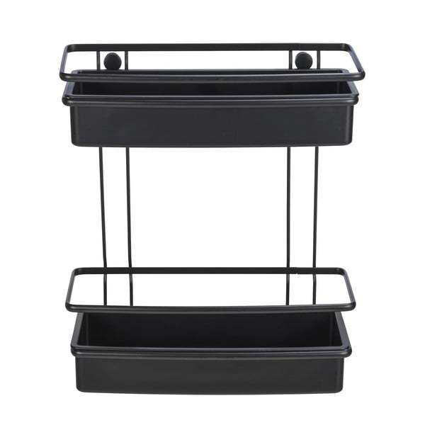 Czarna półka łazienkowa Wenko Molinella, 30x35 cm-image-2