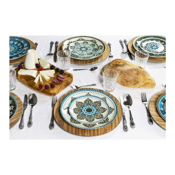 Porcelanowo-kamionkowy zestaw talerzy 18 szt. Cala Jondal – VDE Tivoli 1996-image-1