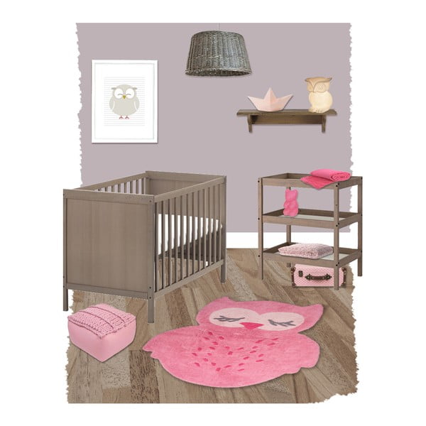 Ręcznie wykonany różowy puf dziecięcy Nattiot Neo-image-2