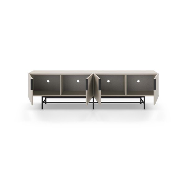 Kremowa szafka pod TV 200x54,5 cm Eldia – Marckeric-image-2