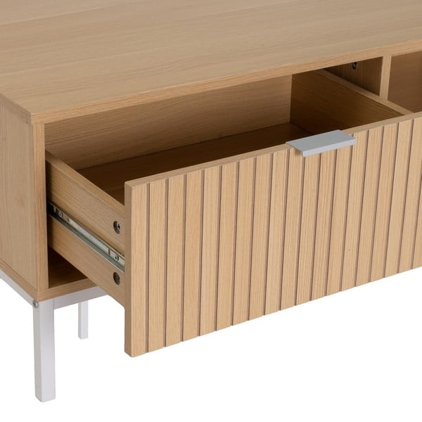 Stolik w dekorze dębu w naturalnym kolorze 50x110 cm Mid-Lines – Casa Selección-image-3