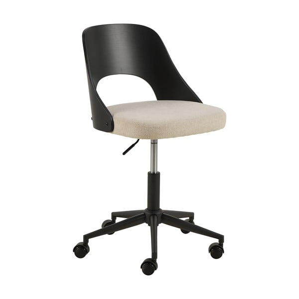 Czarno-beżowe krzesło biurowe Lucy – Actona