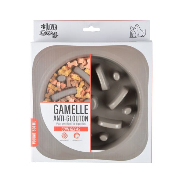 Plastikowa miska dla psów spowalniająca jedzenie – Love Story-image-2