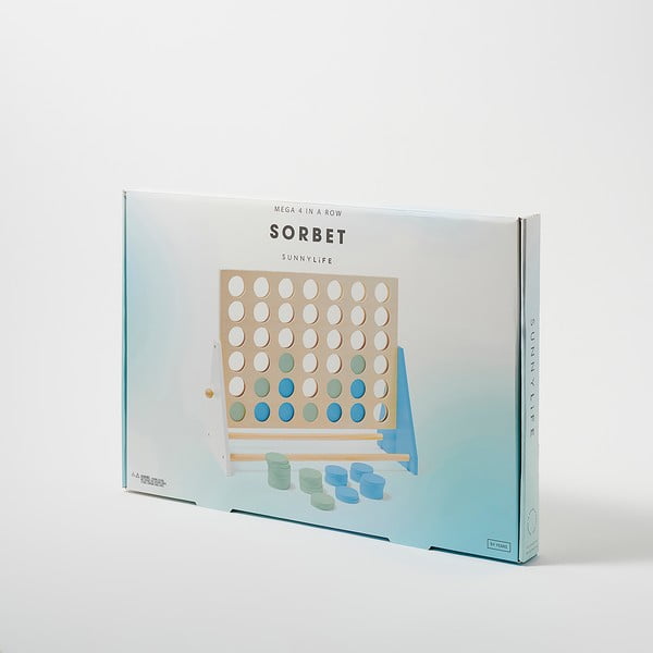 Gra planszowa z litego drewna sosnowego Sunnylife Four In a Row-image-1