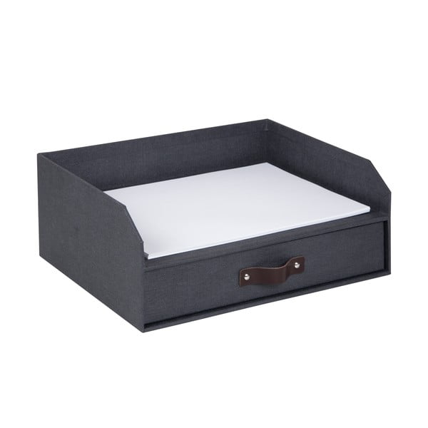 Kartonowy organizer na dokumenty z szufladką Walter – Bigso Box of Sweden-image-2