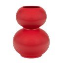 Czerwony ceramiczny wazon (wysokość 36 cm) Tuga – noo.ma