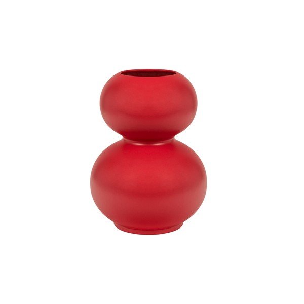 Czerwony ceramiczny wazon (wysokość 36 cm) Tuga – noo.ma